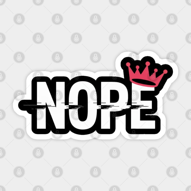 No-kings-in-america Sticker by Creatifly Graphic Tees